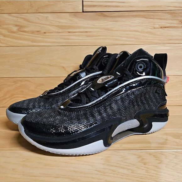 Air Jordan XXXVI 36 Jayson Tatum SZ 10 Mustang Black Metallic Silver DV5265-001 - Picture 6 of 12